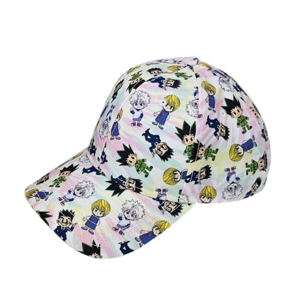 Hunter x Hunter Anime Manga Series Ball Cap, Adjustable, Snapback, Allover Print - Picture 1 of 7